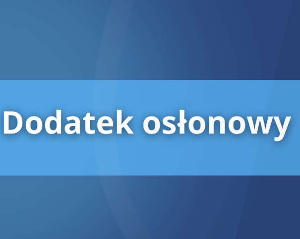 Grafika przedstawia obrazek z napisem dodatek osłonowy